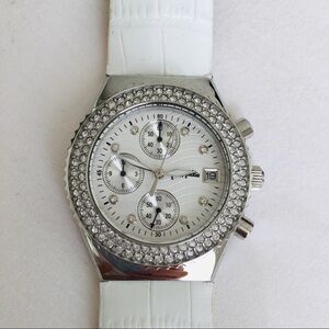 Follie Follie Interchangeable Leather Wrist Watch Crystal Bezels